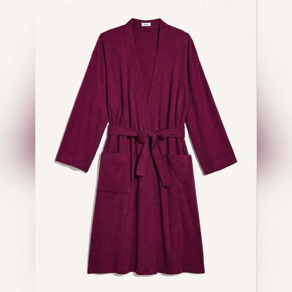 knix Other - Knix Waffle Robe Size XS-M Purple Mid Calf Length House Coat EUC